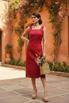 Red Muse Slit Dress 34