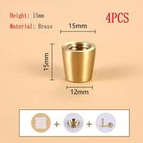 4PCS Furniture Legs Brass Furniture Support Feet Kitchen Feet Metal Replacement Legs For Armchair Chair Footstool For Home