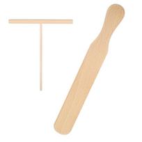 Crepe Maker Tool Spreader And Spatula Kit Pan Cooking Tortilla Utensils Tortilla Rake Spreading Tools Pancake Cooking Utensils 29.50X4.00X0.50CM