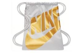 Nike Heritage Fabric Gym Bag Backpack Regular Unisex White Gold CT3640-078