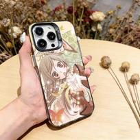Kamisama Kiss Tomoe x namami Phone Case For iPhone 17,16,15,14,13,12,11 Plus,Pro Max,XS,Colored Silver Plated Inside Cover iPhone16Plus