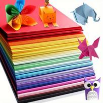 100 lapų ryškių A4 spalvoto popieriaus rinkinys – aukščiausios kokybės popierius rankdarbiams ir origami, skirtas meno projektams, šventinei dekoracijai ir kūrybinei veiklai yellow