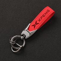 Prabangus zomšas xpeng Naujas raktų pakabukas Automobilio raktų pakabukas su 3D logotipu Xpeng Xiaopeng P5 P7 G6 G9 G3i X9 Automobilio interjero aksesuarams juoda