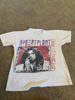 90-ųjų Roberto Planto T-shirt baltas Atnaujintas Retro stiliaus marškinėliai Vyrams Moterims NH24523 Unisex T-shirt S