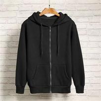 Women's Hooded Zip Up Sweatshirt Loose Fit Solid Color Thick Fleece Lined Long Sleeve Pocket Hoodie Casual Couple Outerwear Spring Fall Jacket M