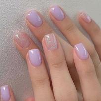 Trendy Floral Design Press On Nail Breathable Plastic False Nail French Manicure For Sensitives Skincares 1