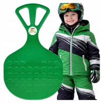 SLIDE for snow APPLE for sliding SLED XXL 58 cm solid GREEN
