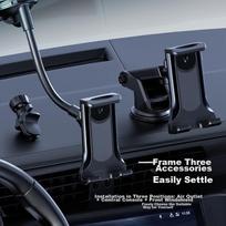 ESCASE Car Tablet Phone Holder, Foldable Screen Mount for Air Vent, Large Screen Stand Suitable for Huawei Mate X6