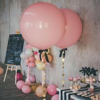 Jingtang 36-Inch Large Balloon, Colorful Thickened, for Baby's First Birthday Decoration, Outdoor Use, Xiaohongshu Photo Props, 5 Pieces