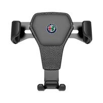 Car Phone Holder Air Vent G-Sensor Smartphone GPS Stand for Alfa Romeo 146 147 155 156 159 Stelvio Giulia Giulietta Mito GT