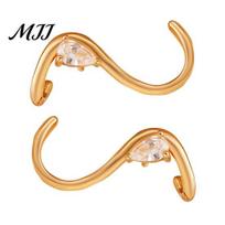 High Shine Rhinestone Jewelry Earrings for Women S-Shape Cubic Zirconia Stud Drop Zircon Gift Her on Valentine's Day Birthday Party Unique Shape A