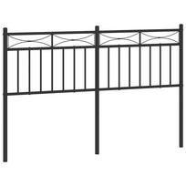 Replacement Headboard Metal Black 135 cm