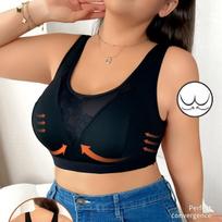 Plus Size Women Shockproof Sports Bra Breathable Seamless Support Running Fitness Bra 0XL