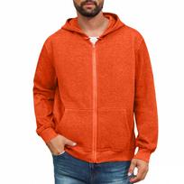 Men Full Zip Up Sweatshirts Long Sleeve  Pullover Tops Casual  And Tall Jackets With Pockets XL