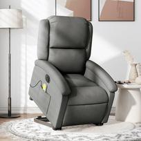 Lift-up Massage Chair, Electric, Reclining, Dark Gray