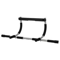 Pull-Up Bar, Training Mount, Multifunctional Doorway Bar, Steel, Foam, 92 x 40 x 17 cm, Black+Grey 92 x 40 x 17 cm
