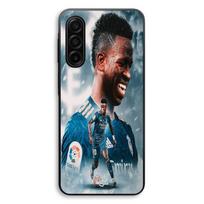 Coque Pour Samsung Galaxy A56 Vinicius JR Real Madrid Bleu Wallpaper Maniacase