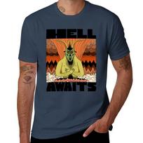 Hell Awaits TShirt AntiFade Casual Tee Shirt S