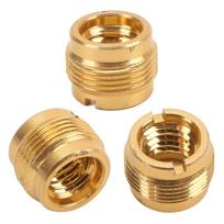 5Pcs Mic Thread Adapte 38in Female to 58in Male Adapter Gold for Mic Micphone Stand Suspension Arm
