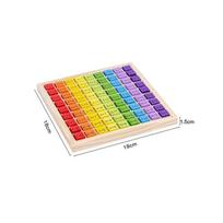 99 Multiplication Table Montessori Educational Hundred Board Math 1 To 100 Consecutive Numbers Counting Toy for Kids Education smėlis