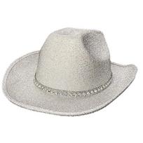 Shinning Cowboy Hat Western Type Sequins Hat Hats Fedora Felt Cowboy Jazz Hat Accessory Wide Curved Sequins Brim 1