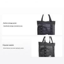 The North Face 27L Brand Logo Waterproof Large Capacity Tote Bag Shopping Bag Handheld Shoulder Outdoor Bag Unisex tote bags black NN2PQ19A Black,Medium black