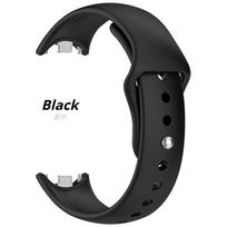 Skirta Xiaomi Band 8 9 10 dirželiui SmartWatch priedai Silikoninė sportinė keičiama apyrankė pulseira correa Skirta MiBand 10 apyrankei Xiaomi Band 8/9/10 juoda