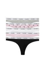 Calvin Klein - Thong 5 Pk - Stringai - Rožinė
