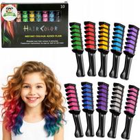 10 pieces of WASHABLE CHALK for hair DYEING SAFETY COMBS