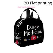 1pc, Doggie Medicine: A Playful First Aid Kit for Pets.Printed Insulated Cooler Bag - Reusable Portable Hot Cold Bag for Home Of One Size