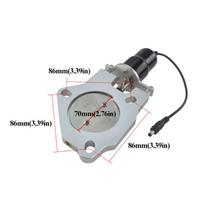 Double Valve Stainless Steel Exhaust Valve Remote Control Exhaust Control Valve  Muffler Accessory 3.0inch