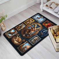 Goat Mythology Compilation Pattern Rug Floor Mat for Living Room or Bedroom Soft and Comfortable Carpet a Gift for Birthday and Holiday. 40x60cm( 15x23in )