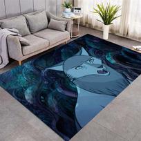 Wolfwalkers Cartoon Girl Owl Anti-slip Flannel Rug Fantasy Anime Floor Doormat Soft Carpet Bedroom Living Room Gift For Movie Fans 40x60cm( 15x23in )