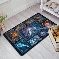 Cyber Mandolin Showcase Pattern Rug Floor Mat for Living Room or Bedroom Soft and Comfortable Carpet a Gift for Birthday and Holiday. 40x60cm( 15x23in )