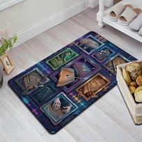 Electronic Musical Instruments Pattern Rug Floor Mat for Living Room or Bedroom Soft and Comfortable Carpet a Gift for Birthday and Holiday. 40x60cm( 15x23in )