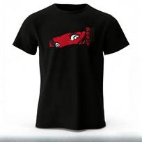 Red Eye Manga Style Graphic T-shirt L