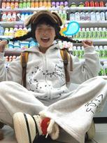 Women's Oversized Zip Up Hoodie Long Sleeve Korean Sweet Cartoon Print Polyester Casual Jacket College Student Sweatshirt Outwear M