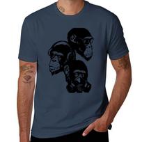 Three Monkeys TShirt Casual Lightweight Short Sleeve Top S