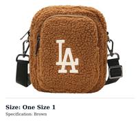MLB Polyester Shoulder Bag, Crossbody Bag Mini Womens Brown 32BGDF011-07A One Size 1