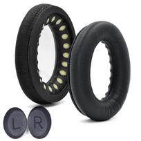PENGGU Bose QC35 II And QC45 Earpads, Original Earphone Covers, Soft Lambskin Foam, Noise-Cancelling, 25 Universal Accessories, Lambskin - Black