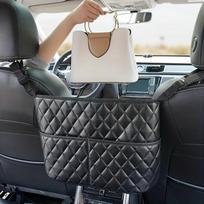 Piniginė Rankinė Automobilio Reikmenys Sandėliavimas Tarp Automobilio Sėdynių Automobilio Organizatorius Tinklinis Maišelis su Papildoma Kišenė Automobilio Sėdynės Nugarėlės Organizatorius Dėžutė Aksesuarai juoda