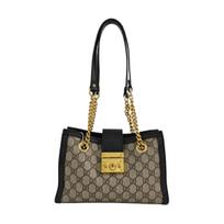 [Pre-Owned] Padlock Tote Bag With Key Lock Design And Logo - Very Good #TAJTBF ONE SIZE