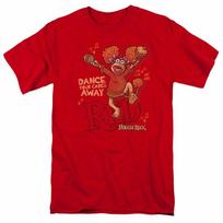 Fraggle Rock Dance T Shirt Mens Licensed Classic TV Show Red M