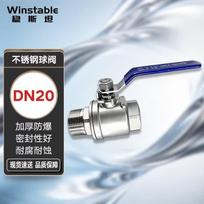 Winstan 304 Stainless Steel 2-Piece Threaded Ball Valve