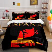 España Theme Black and Red Bedding Set Bedding set (1 duvet cover, 2 pillowcases, duvet not included) 135x200cm