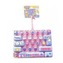 Transparent Dual-Tone Mini Keyboard Pendant Cute Design Keyboard Keychain  Hanging Charm