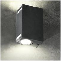 Garden wall lamp 2xGU10 IP54 black