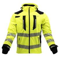 24H Softshell Darbo drabužiai DROGOWIEC COMFORT SARA L Juoda-Geltona Atšvaitiniai yellow