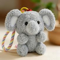 Fluffy Soft Dinosaur Plush Pendant Bag Charms Panda Plush Key Ring  Women Girls Elephant