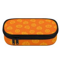 Pen Case 300D Polyester Spacious Storage Zip Around Closure with Mesh Pocket Removable Divider and Pen Slots for School and Study One Size